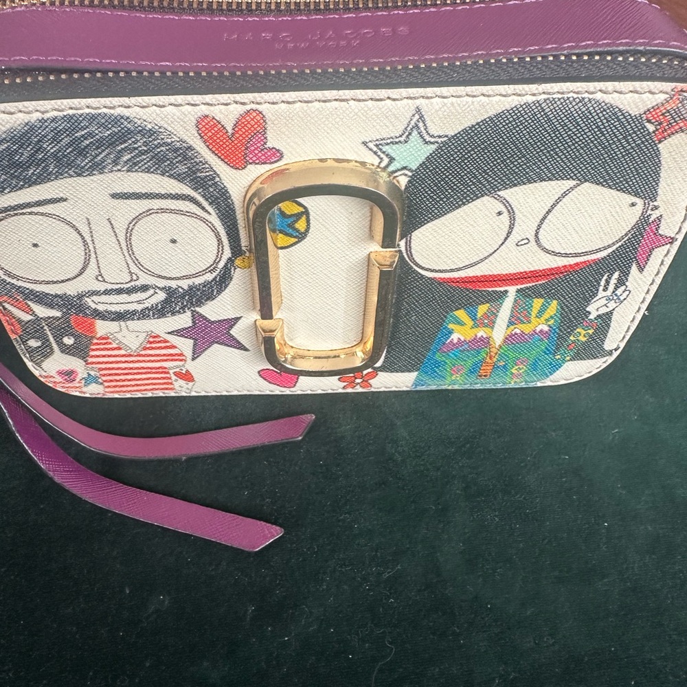 Marc Jacobs X Anna Sui. Purple and Gold Accent Bag - Picture 5 of 6